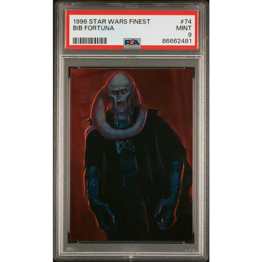 1996 STAR WARS FINEST BIB FORTUNA #74 - PSA 9 - Graded Star Wars Cards 9