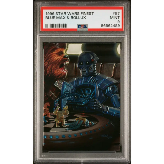 1996 STAR WARS FINEST BLUE MAX & BOLLUX #87 - PSA 9 - Graded Star Wars Cards 9