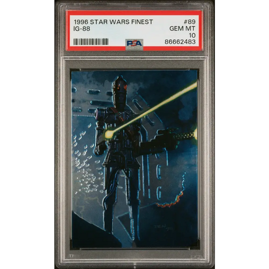 1996 STAR WARS FINEST IG-88 #89 - PSA 10 - Graded Star Wars Cards 10