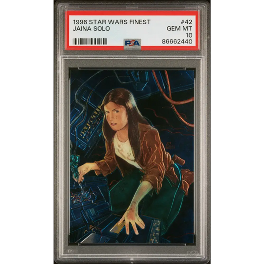 1996 STAR WARS FINEST JAINA SOLO #42 - PSA 10 - Graded Star Wars Cards 10