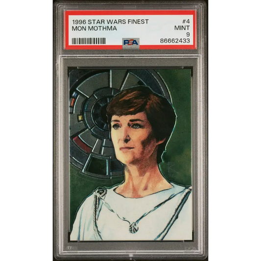 1996 STAR WARS FINEST MON MOTHMA #4 - PSA 9 - Graded Star Wars Cards 9