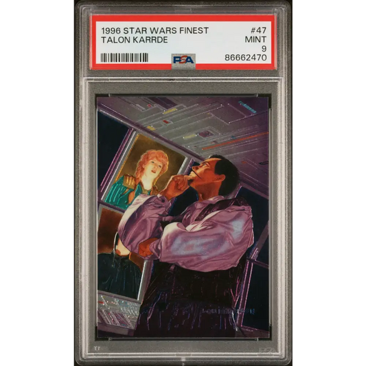 1996 STAR WARS FINEST TALON KARRDE #47 - PSA 9 - Graded Star Wars Cards 9