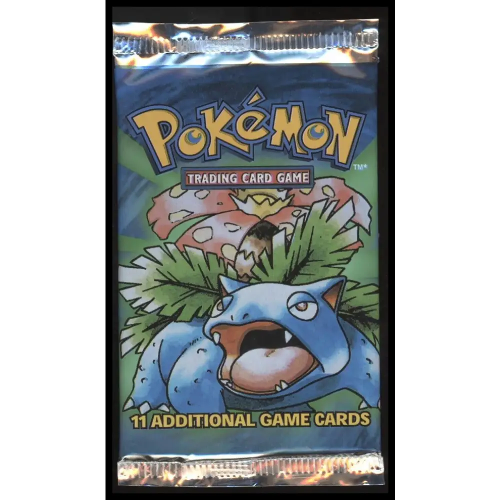 1999 Pokémon Base Set Booster Packs - Set of 3 - Full Art Set