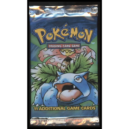 1999 Pokémon Base Set Booster Packs - Set of 3 - Full Art Set