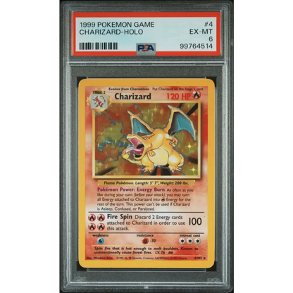 1999 Pokemon Game #4 Charizard-Holo PSA 6