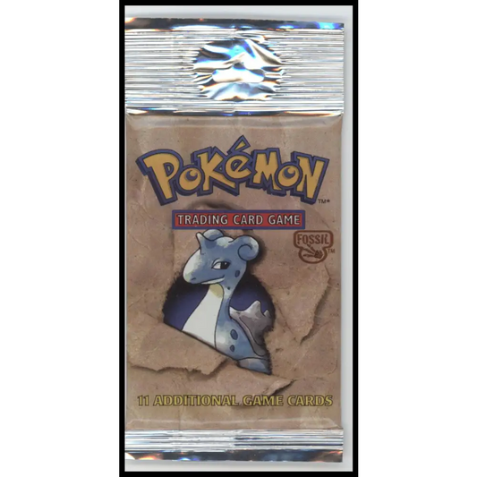 1999 WOTC Pokemon Fossil Unlimited Lapras Booster Pack