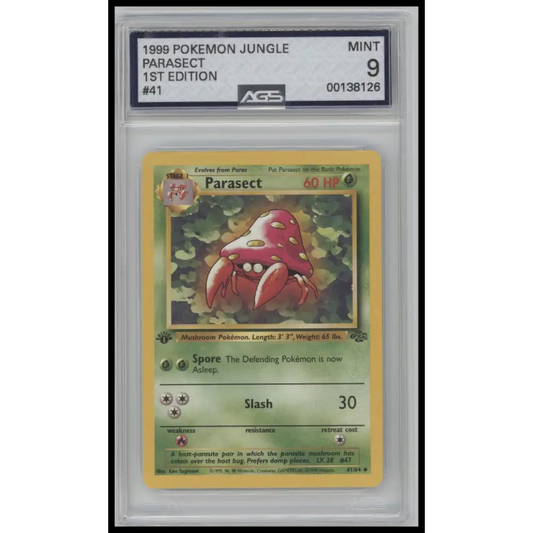 1st Edition Parasect Jungle #41/64 - AGS 9