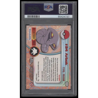2000 Topps Chrome Pokemon T.V. #24 Arbok Pokemon T.V. PSA 9