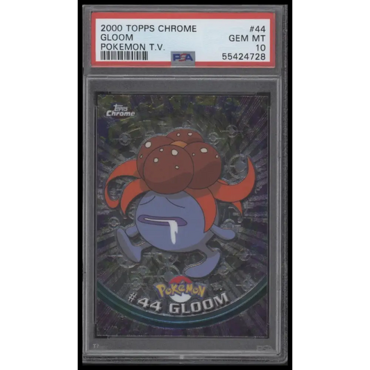 2000 Topps Chrome Pokemon T.V. #44 Gloom Pokemon T.V. PSA 10