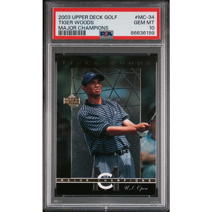 2003 UPPER DECK MAJOR CHAMPIONS TIGER WOODS #MC-34 - PSA 10 - Graded Sports Cards PSA 10