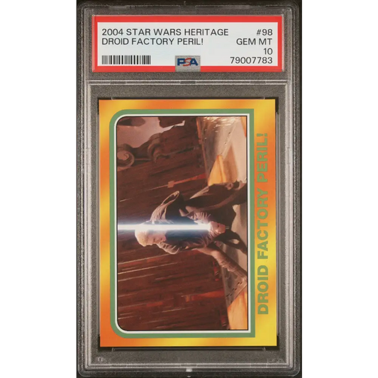 2004 STAR WARS HERITAGE DROID FACTORY PERIL! #98 - PSA 10 - Graded Star Wars Cards 10
