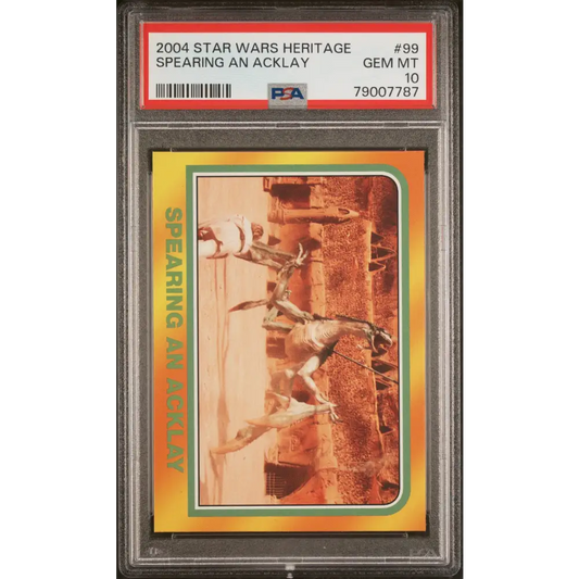 2004 STAR WARS HERITAGE SPEARING AN ACKLAY #99 - PSA 10 - Graded Star Wars Cards 10
