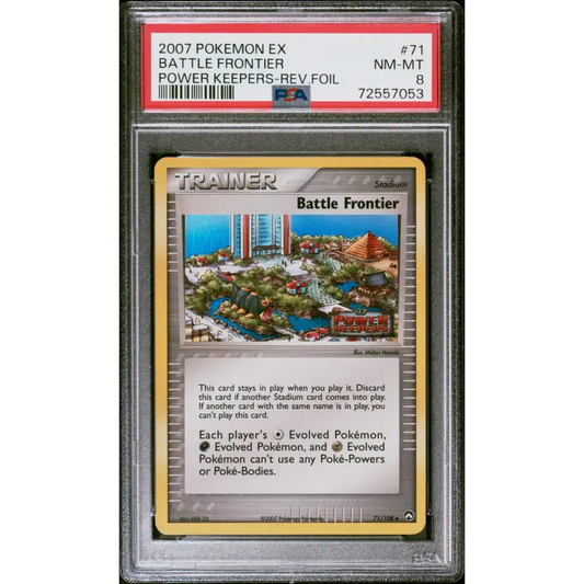 2007 Pokemon Ex Power Keepers #71 Battle Frontier Power Keepers-Rev.Foil PSA 8