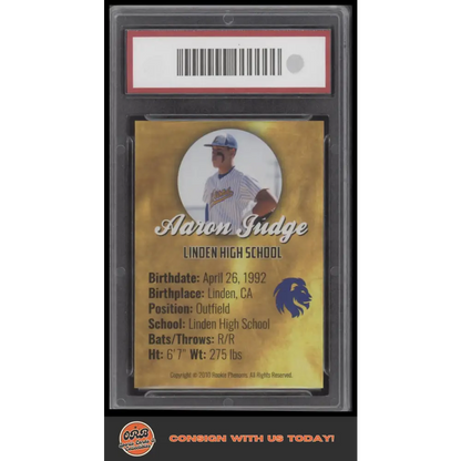 2010 Phenoms Aaron Judge Rookie Gold - Trading Card