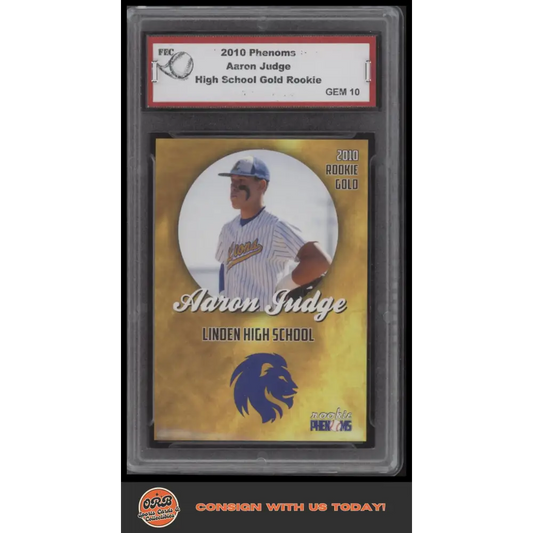 2010 Phenoms Aaron Judge Rookie Gold - Trading Card