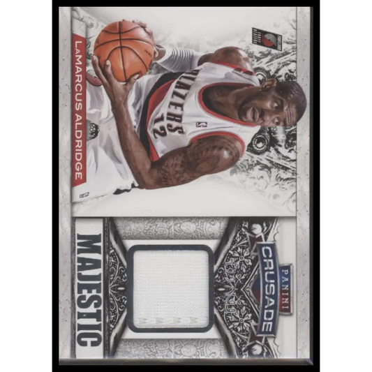 2013-14 Panini Crusade #95 LaMarcus Aldridge Majestic Memorabilia #/199