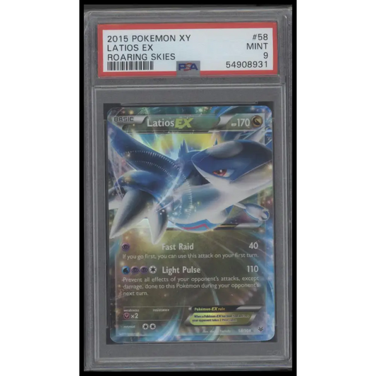2015 Pokemon Xy Roaring Skies #58 Latios Ex Roaring Skies PSA 9