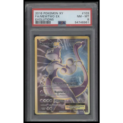 2016 Pokemon Xy Evolutions #103 Fa/Mewtwo Ex Evolutions PSA 8