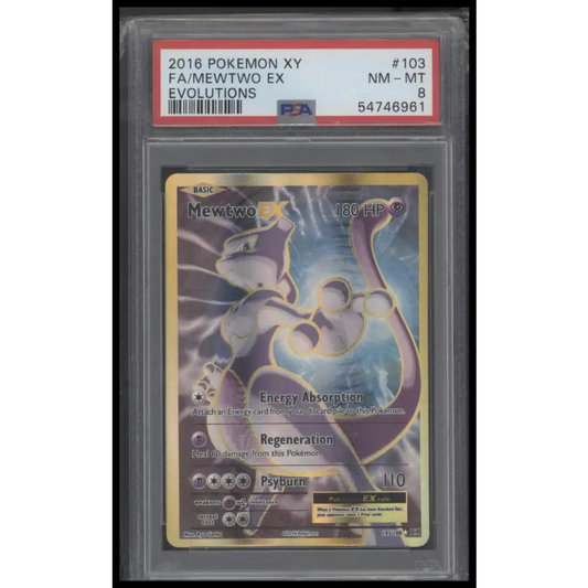 2016 Pokemon Xy Evolutions #103 Fa/Mewtwo Ex Evolutions PSA 8