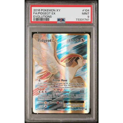 2016 Pokemon Xy Evolutions #104 Fa/Pidgeot Ex Evolutions PSA 9