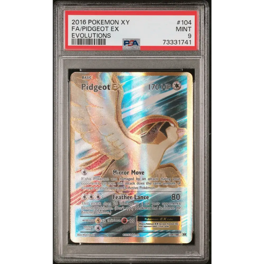 2016 Pokemon Xy Evolutions #104 Fa/Pidgeot Ex Evolutions PSA 9