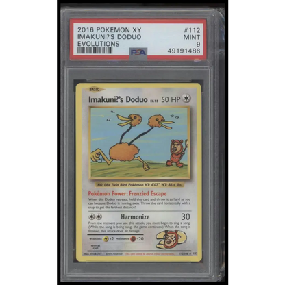 2016 Pokemon Xy Evolutions #112 Imakuni?’S Doduo Evolutions PSA 9