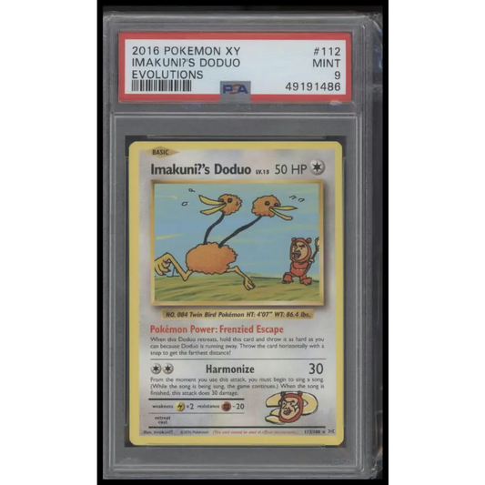 2016 Pokemon Xy Evolutions #112 Imakuni?’S Doduo Evolutions PSA 9