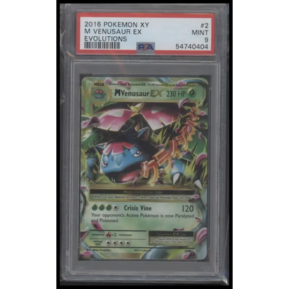 2016 Pokemon Xy Evolutions #2 M Venusaur Ex Evolutions PSA 9