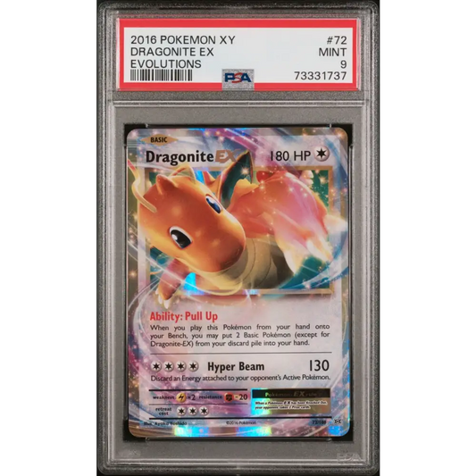 2016 Pokemon Xy Evolutions #72 Dragonite Ex Evolutions PSA 9