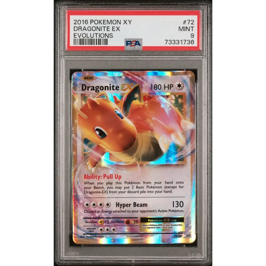 2016 Pokemon Xy Evolutions #72 Dragonite Ex Evolutions PSA 9