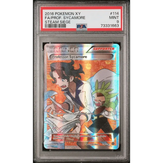 2016 Pokemon Xy Steam Siege #114 Fa/Prof. Sycamore Steam Siege PSA 9