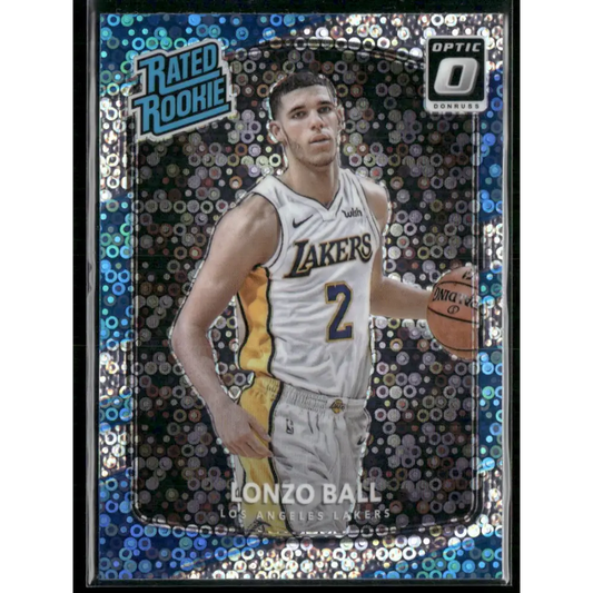 2017-18 Donruss Optic #199 Lonzo Ball Fast Break Holo