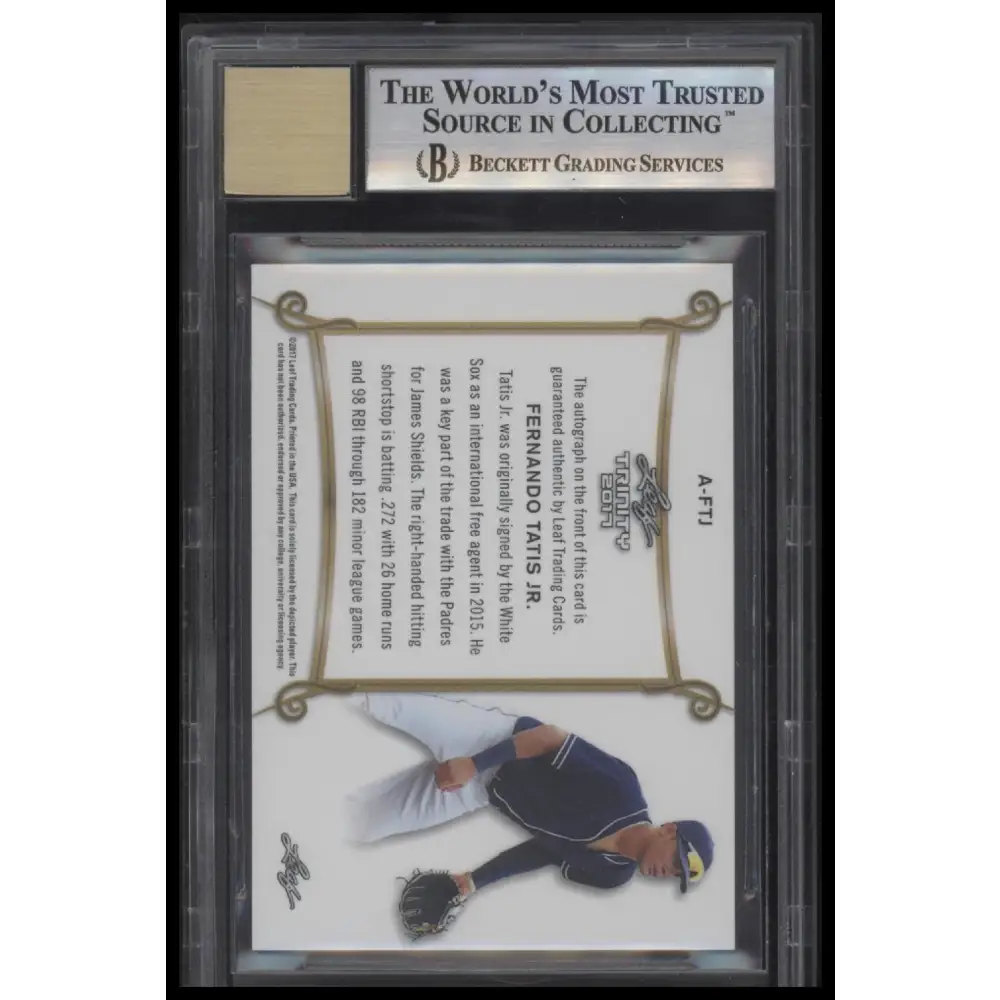 2017 Leaf Trinity Silver Spectrum #AFTJ Fernando Tatis Jr./5 BGS 9.0