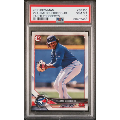 2018 BOWMAN PAPER PROSPECTS VLADIMIR GUERRERO JR. #BP150 - PSA 10 - Graded Sports Cards PSA 10