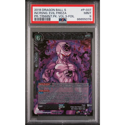 2018 DRAGON BALL SUPER INCRSNG. EVIL FRIEZA #P-037 - PSA 9 - Graded DBZ PSA 9