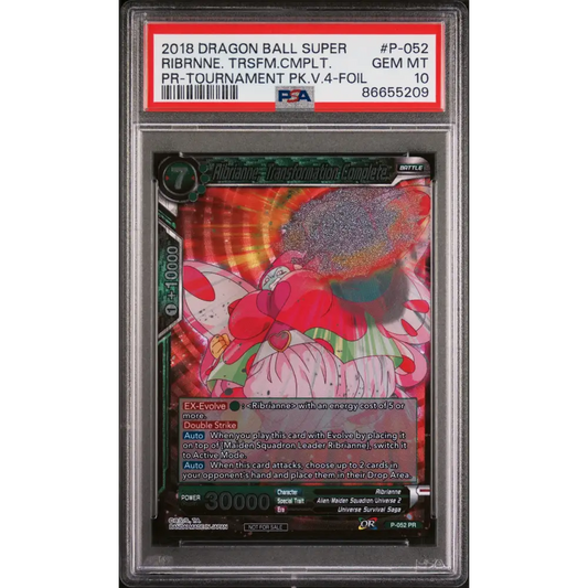 2018 DRAGON BALL SUPER RIBRNNE. TRSFM.CMPLT. #P-052 - PSA 10 - Graded DBZ PSA 10