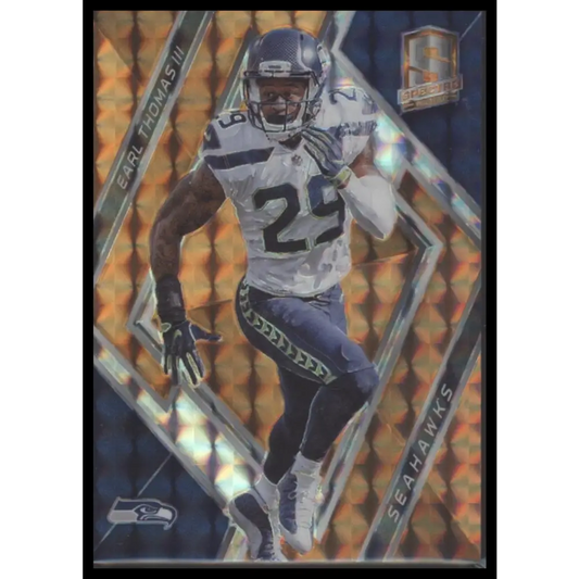 2018 Panini Spectra #100 Earl Thomas III Neon Orange #/10