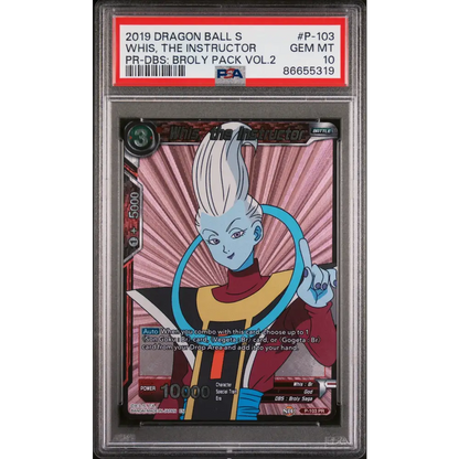 2019 DRAGON BALL SUPER DBS:BROLY VOL.2 WHIS THE INSTRUCTOR #P-103 - PSA 10 - Graded DBZ PSA 10