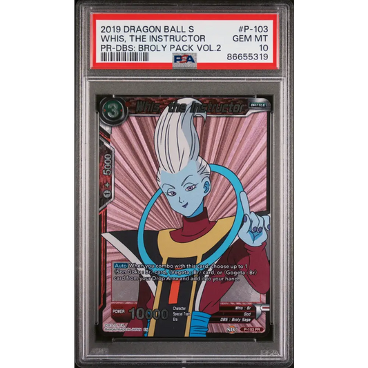 2019 DRAGON BALL SUPER DBS:BROLY VOL.2 WHIS THE INSTRUCTOR #P-103 - PSA 10 - Graded DBZ PSA 10