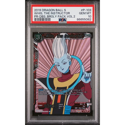 2019 DRAGON BALL SUPER DBS:BROLY VOL.2 WHIS THE INSTRUCTOR #P-103 - PSA 10 - Graded DBZ PSA 10