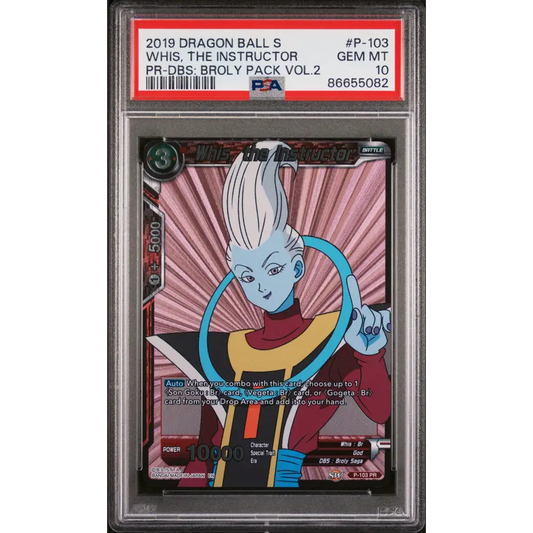 2019 DRAGON BALL SUPER DBS:BROLY VOL.2 WHIS THE INSTRUCTOR #P-103 - PSA 10 - Graded DBZ PSA 10