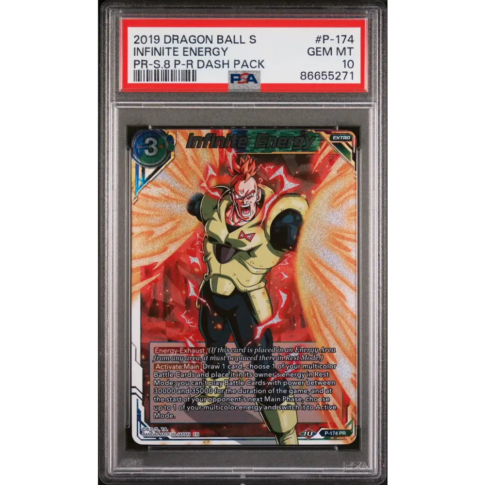 2019 DRAGON BALL SUPER INFINITE ENERGY #P-174 - PSA 10 - Graded DBZ PSA 10