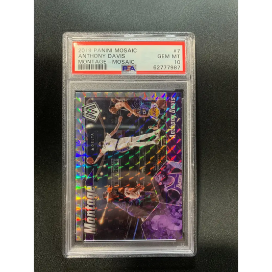 2019 PANINI MOSAIC MONTAGE ANTHONY DAVIS #7 - PSA 10 - Graded Sports Cards PSA 10