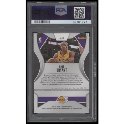 2019 Panini Prizm #8 Kobe Bryant PSA 10