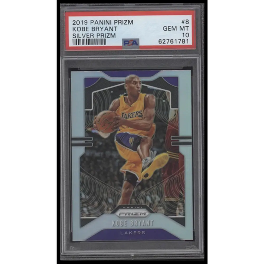 2019 Panini Prizm #8 Kobe Bryant Silver Prizm PSA 10