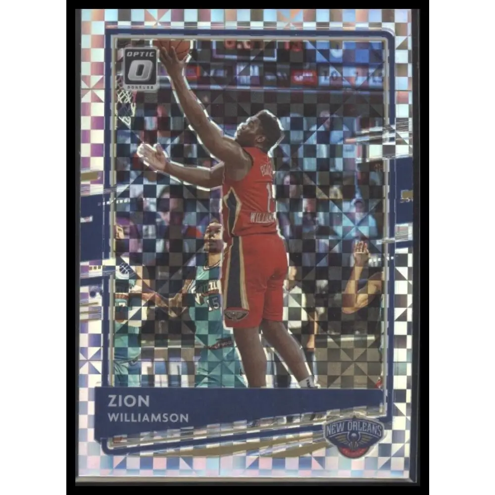 2020-21 Donruss Optic #40 Zion Williamson Fast Break Holo