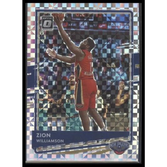 2020-21 Donruss Optic #40 Zion Williamson Fast Break Holo