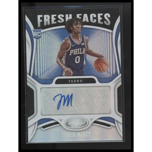 2020-21 Panini Certified #FS-MAX Tyrese Maxey Fresh Faces Signatures