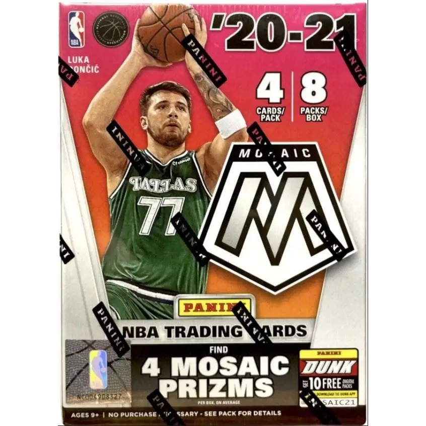 2020/21 Panini Mosaic Basketball 8-Pack Blaster Box (Orange Fluorescent Prizms!)
