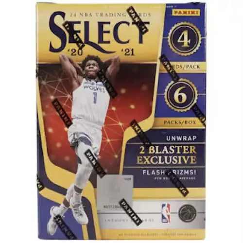 2020/21 Panini Select Basketball 6-Pack Blaster Box (Flash Prizms!)